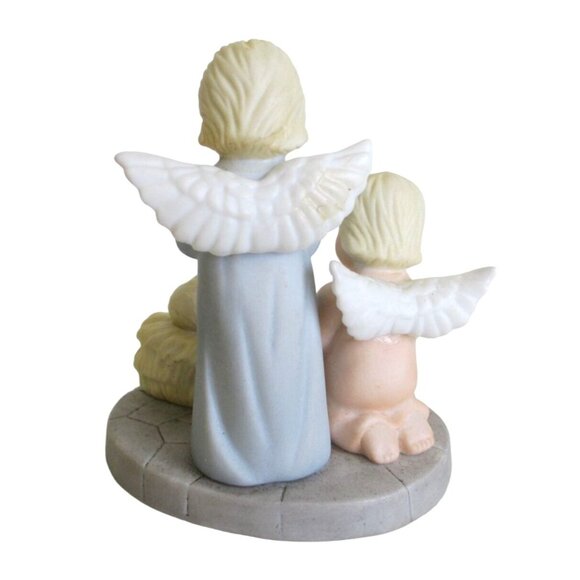 Lefton Angels & Baby Jesus Nativity Scene Figurine - VTG Christopher Collection - Picture 6 of 8